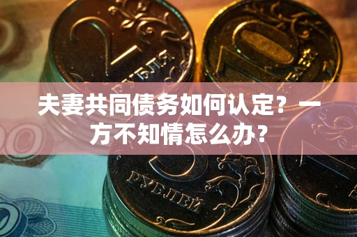 济南夫妻共同债务如何认定？一方不知情怎么办？