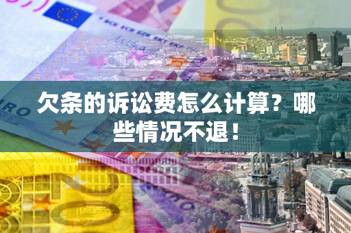 济南欠条的诉讼费怎么计算？哪些情况不退！