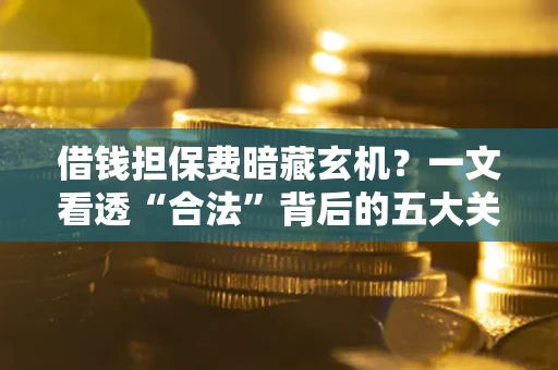 济南借钱担保费暗藏玄机？一文看透“合法”背后的五大关键陷阱