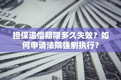 济南担保追偿期限多久失效？如何申请法院强制执行？