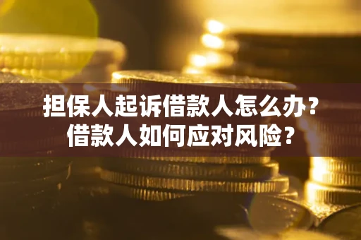 济南担保人起诉借款人怎么办？借款人如何应对风险？