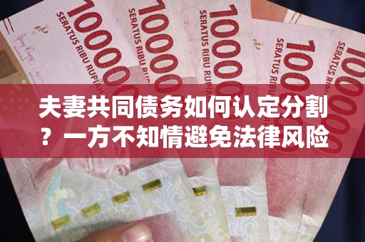 济南夫妻共同债务如何认定分割？一方不知情避免法律风险必看！